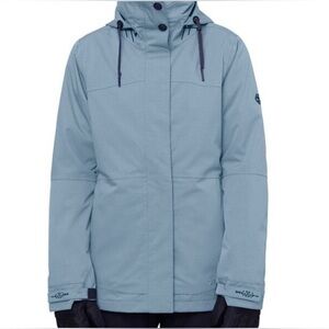 686 Women's SMARTY 3-in-1 Spellbound Jacket - Steel Blue Jacquard